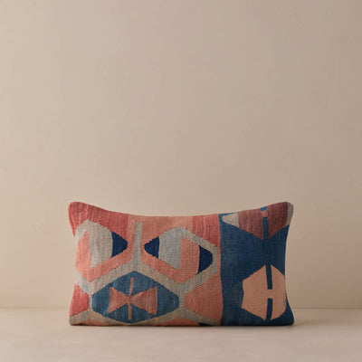 Vintage Lumbar Pillow No. 328, 12" x 20"