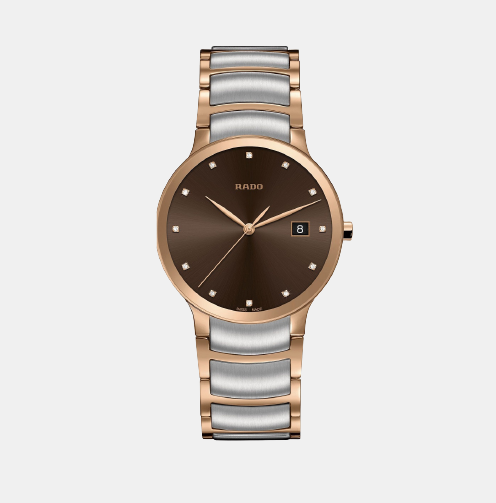 Centrix Unisex Quartz Brown Dial Analog Stainless Steel Watch R30554723