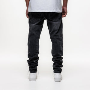 MAGIRI Ripped Slim Black Jeans