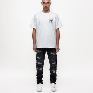 MAGIRI Ripped Slim Black Jeans
