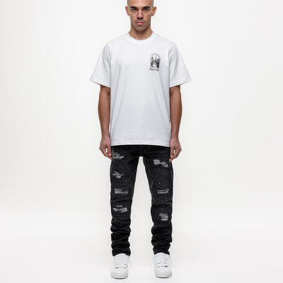 MAGIRI Ripped Slim Black Jeans