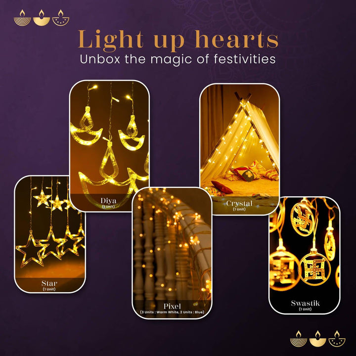 NOOR Diwali Lights Gift Pack of 9