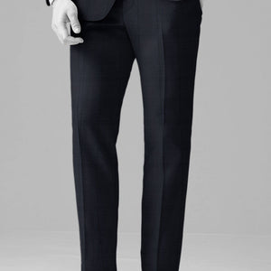 Napolean Artici Windowpane Blue Wool Suit