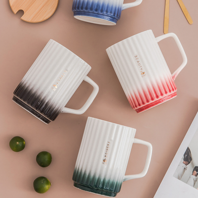 Ceramic Mug with Lid and Spoon