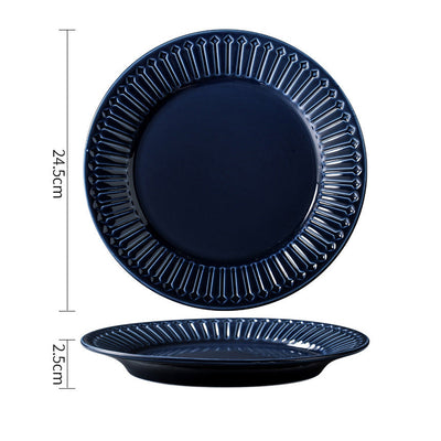 Royal Pasta Plate Blue 9 Inch