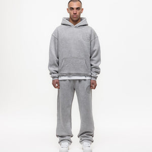 MAGIRI Embroidered Acid Washed Oatmeal Sweatpants