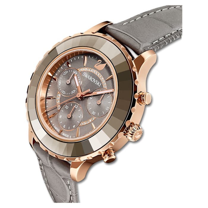 Swarovski Octea Lux Chrono Grey Dial Women 39.5mm