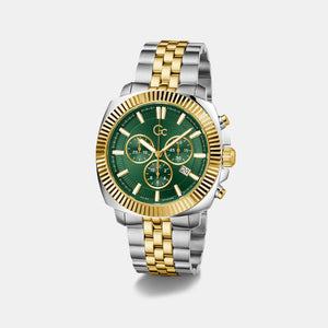 Flair Coussin Men Quartz Green Dial Chronograph Stainless Steel Watch Z46002G9MF