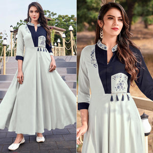 off-white-casual-wear-embroidered-rayon-gown-140741