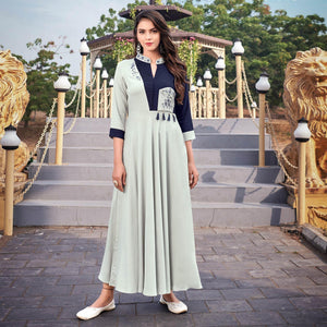off-white-casual-wear-embroidered-rayon-gown-140741