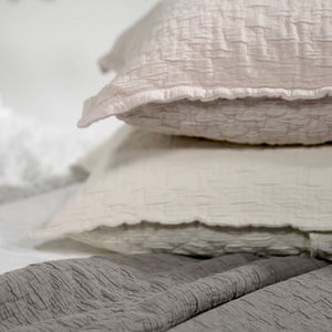 Ojai Cotton Matelassé Sham by Pom Pom at Home