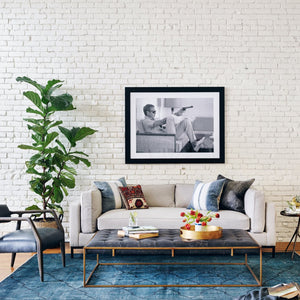 Olwina Leather Coffee Table