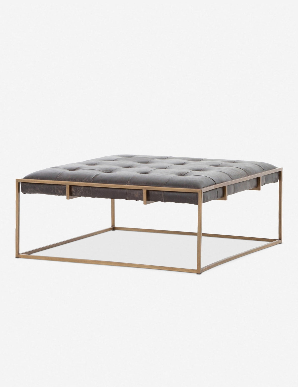 Olwina Square Leather Coffee Table