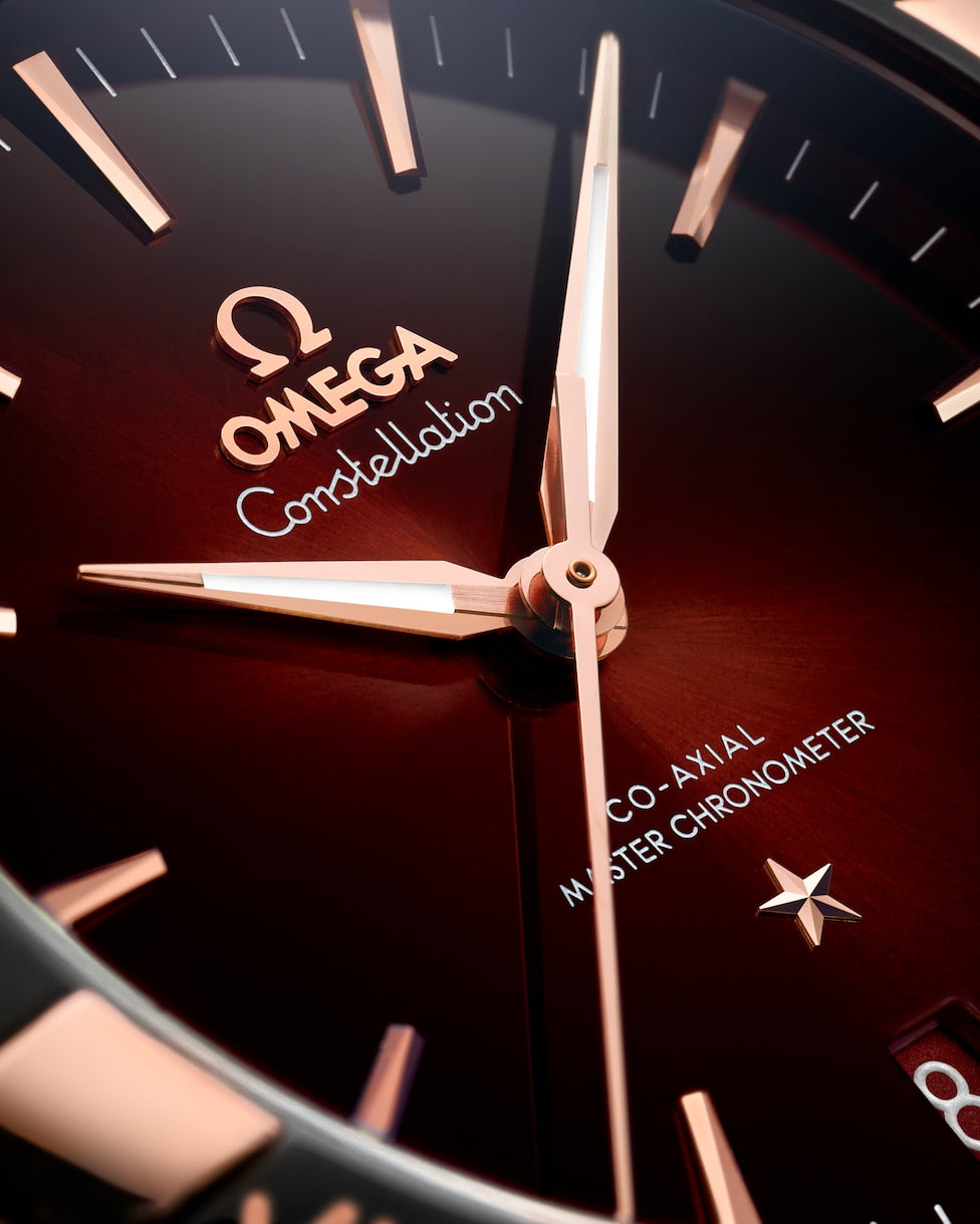 Omega Constellation Co‑Axial Master Red Dial Women 41MM