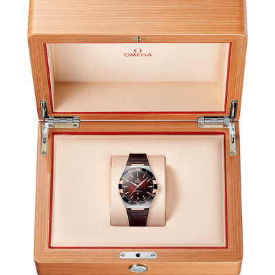 Omega Constellation Co‑Axial Master Red Dial Women 41MM