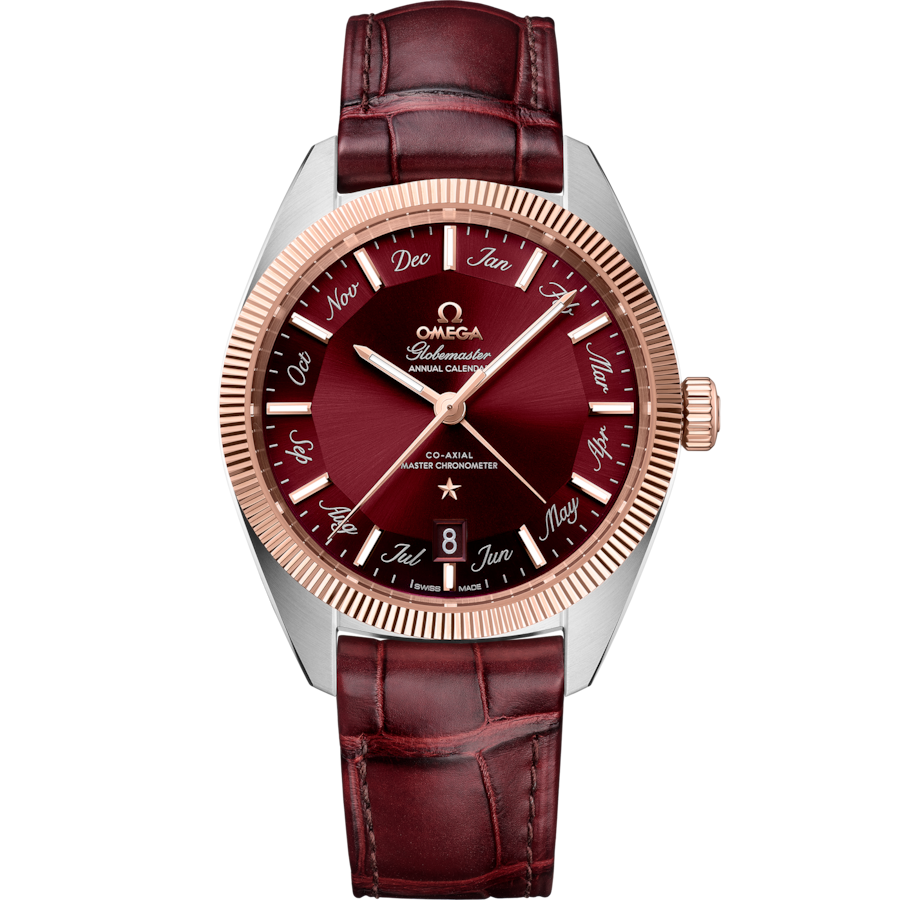 Omega Constellation Globemaster Co‑Axial Master Chronometer Annual Calendar Red Dial Men 41MM