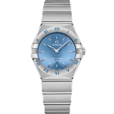 Omega Constellation Quartzblue Dial Women 28MM