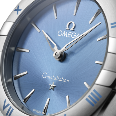 Omega Constellation Quartzblue Dial Women 28MM