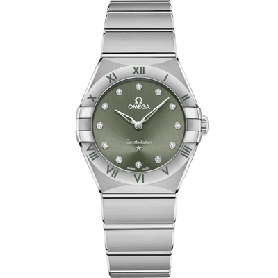 Omega Constellation Quartzgreen Dial Women 28MM