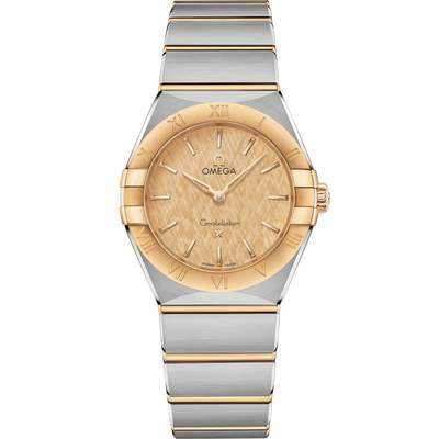 Omega Constellation Yellow Dial Women 28MM