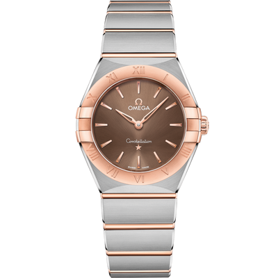 Omega Constellation Quartzbrown Dial Women 28MM