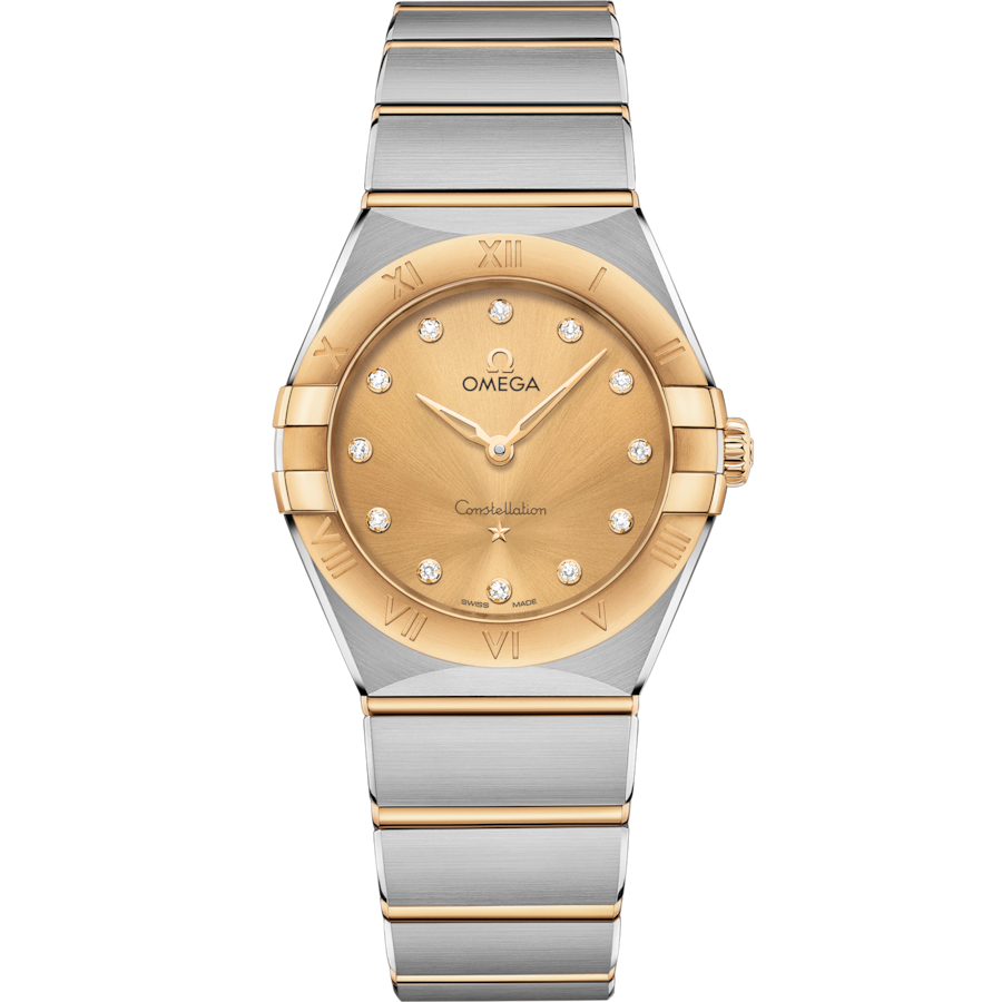 Omega Constellation Yellow Dial woMen 28mm