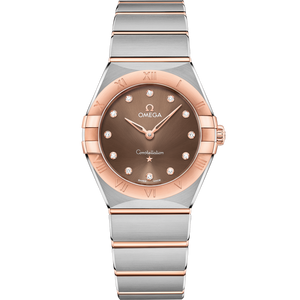 Omega Constellation Quartzbrown Dial Women 28MM