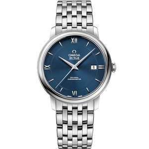 Omega De Ville Prestige Co‑Axial Chronometer Blue Dial Men 39.5MM