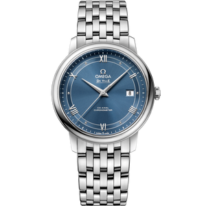 Omega De Ville Prestige Co‑Axial Chronometer Blue Dial Men 39.5MM