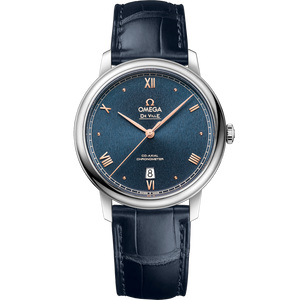 Omega De Ville Prestige Co‑Axial Chronometer Blue Dial Men 39.5MM
