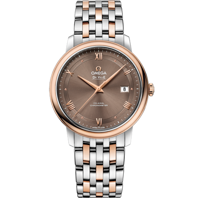 Omega De Ville Prestige Co Axial Chronometerbrown Dial Men 39.5MM