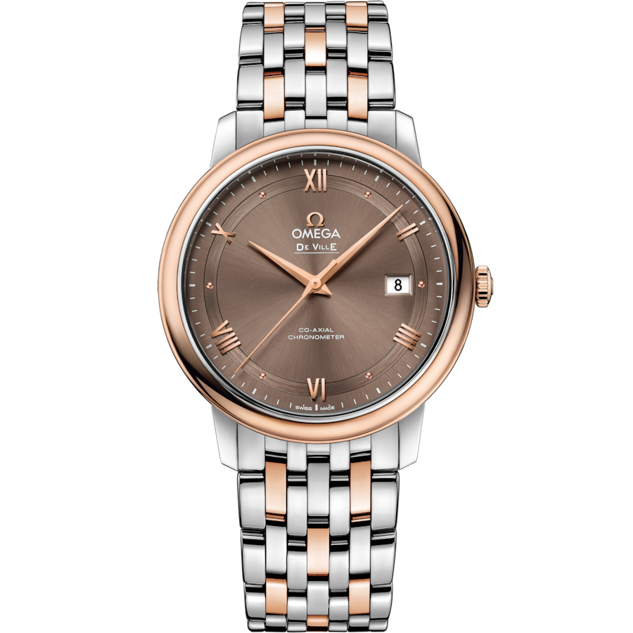 Omega De Ville Prestige Co Axial Chronometerbrown Dial Men 39.5MM