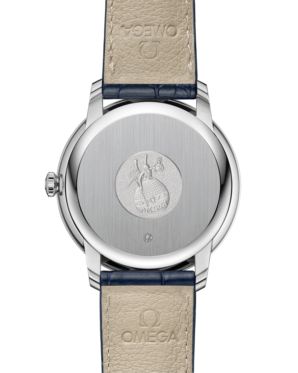 Omega De Ville Prestige Co‑Axial Chronometer Power Reserve Blue Dial Men 39.5MM