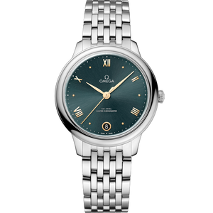 Omega De Ville Prestige Co‑Axial Master Chronometergreen Dial Women 34MM