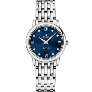 Omega De Ville Prestige Quartzblue Dial Women 27.4MM