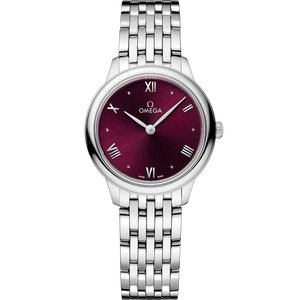 Omega De Ville Prestige Quartzred Dial Women 27.5MM