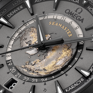 Omega Seamaster Aqua Terra 150M Co‑Axial Master Gmt Worldtimer Grey Dial Men 43MM