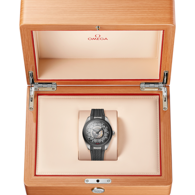Omega Seamaster Aqua Terra 150M Co‑Axial Master Gmt Worldtimer Grey Dial Men 43MM