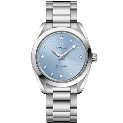 Omega Seamaster Aqua Terra 150M Quartz Blue Dial Women 28MM