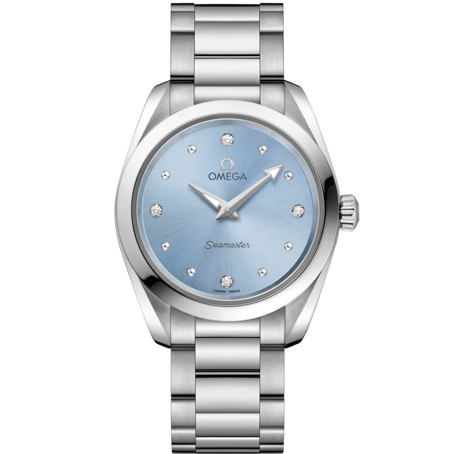Omega Seamaster Aqua Terra 150M Quartz Blue Dial Women 28MM