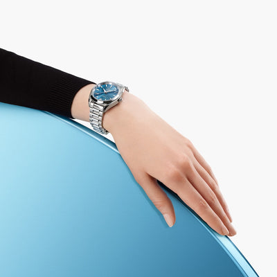 Omega Seamaster Aqua Terra Shades Co Axial Master Chronometersea Blue Dial Women 34MM