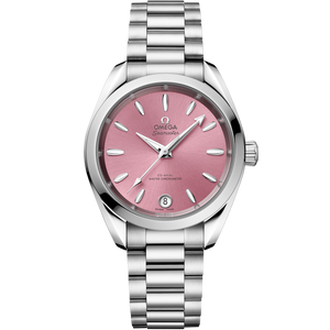 Omega Seamaster Aqua Terra Shades Co Axial Master Chronometershell Pink Dial Women 34MM