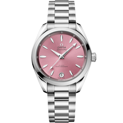 Omega Seamaster Aqua Terra Shades Co Axial Master Chronometershell Pink Dial Women 34MM