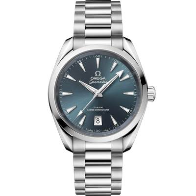 Omega Seamaster Aqua Terra Shades Co Axial Master Chronometeratlantic Blue Dial Men 38MM