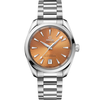Omega Seamaster Aqua Terra Shades Co Axial Master Chronometersaffron Dial Men 38MM