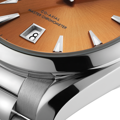 Omega Seamaster Aqua Terra Shades Co Axial Master Chronometersaffron Dial Men 38MM
