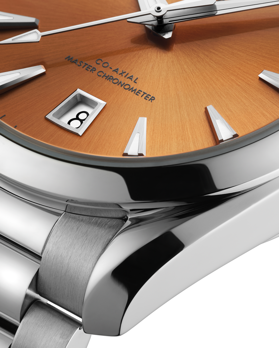 Omega Seamaster Aqua Terra Shades Co Axial Master Chronometersaffron Dial Men 38MM