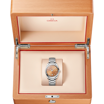 Omega Seamaster Aqua Terra Shades Co Axial Master Chronometersaffron Dial Men 38MM