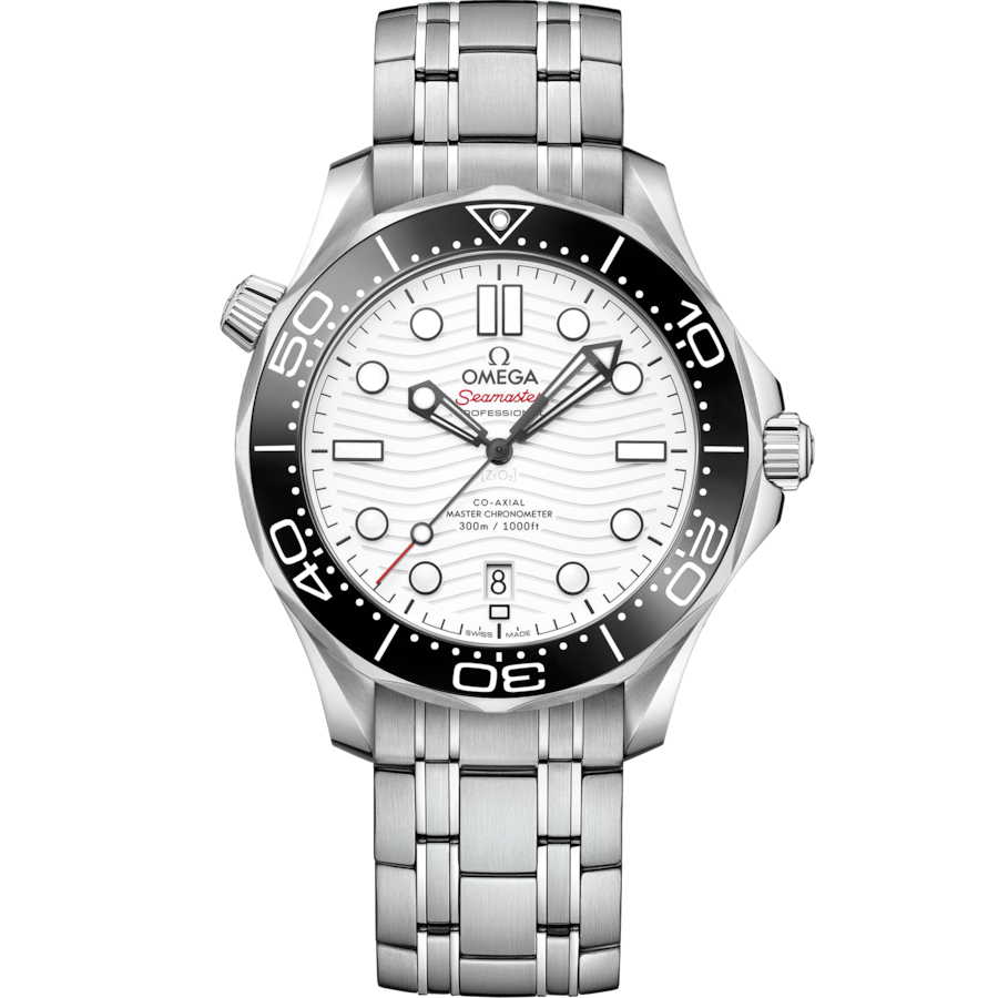 Omega Seamaster Diver 300M Co‑Axial Master Chronometerwhite Dial Men 42MM