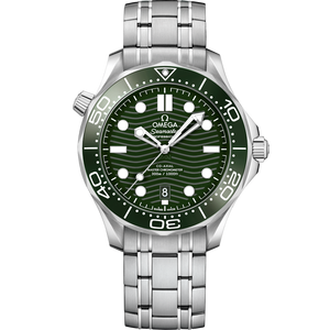 Omega Seamaster Diver 300M Co‑Axial Master Chronometergreen Dial Men 42MM